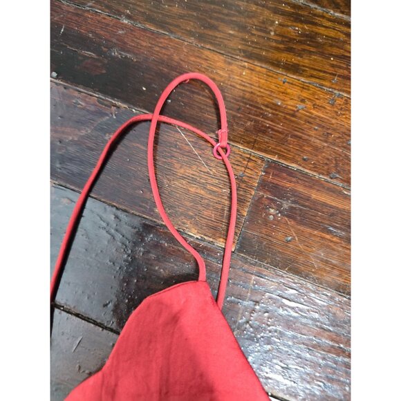 Intimately Free People Sensual Satin Scallop Cami Tank Top Rust Large - Picture 8 of 13